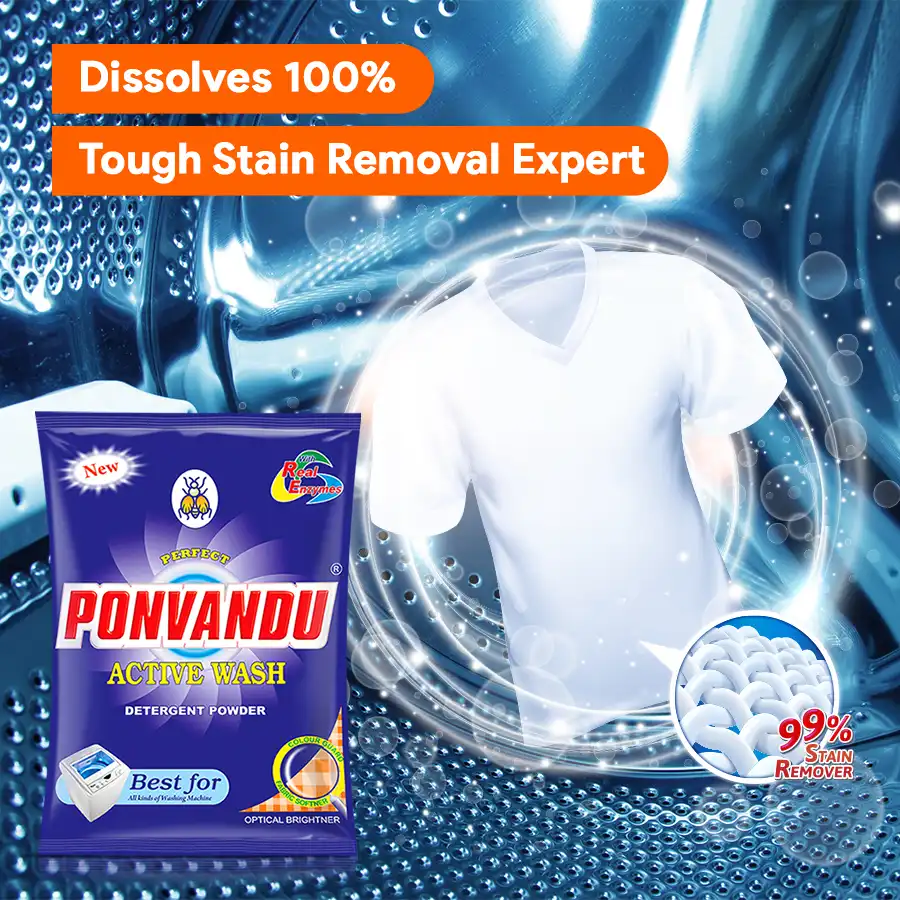 ponvandu active wash detergent powder