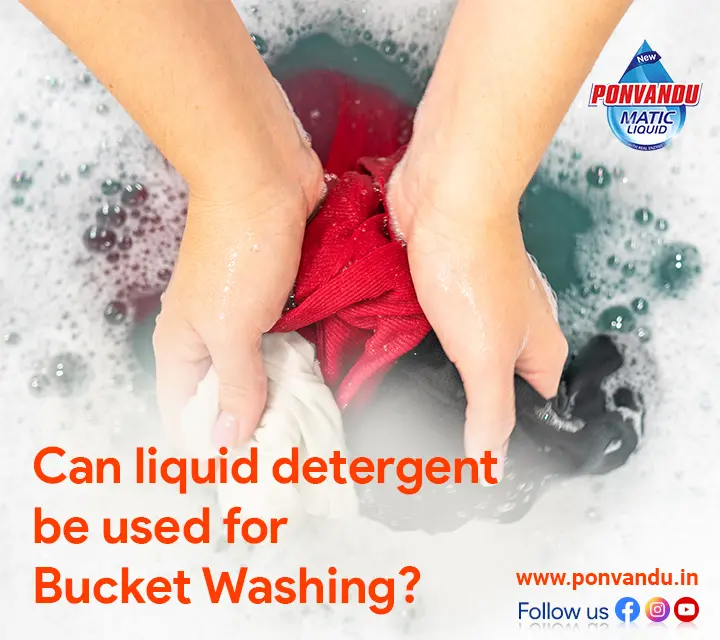 can liquid detergent be used for bucket washing